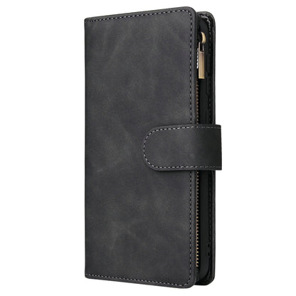 Multifunctional Retro Frosted Horizontal Flip Leather Case with Card Slot & Holder & Zipper Wallet & Photo Frame & Lanyard, For Samsung Galaxy A10, For Samsung Galaxy A20e, For Samsung Galaxy A40, For Samsung Galaxy A50, For Samsung Galaxy A70         ...