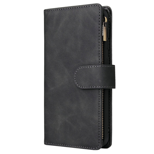 Multifunctional Retro Frosted Horizontal Flip Leather Case with Card Slot & Holder & Zipper Wallet & Photo Frame & Lanyard, For Samsung Galaxy A10, For Samsung Galaxy A20e, For Samsung Galaxy A40, For Samsung Galaxy A50, For Samsung Galaxy Note 9      ...