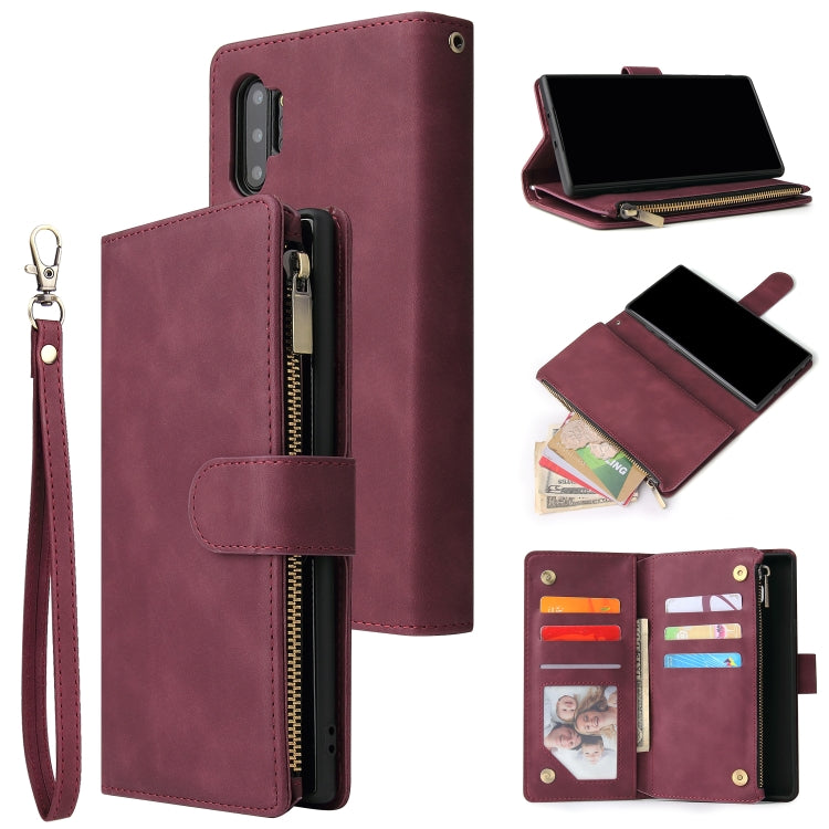 Multifunctional Retro Frosted Horizontal Flip Leather Case with Card Slot & Holder & Zipper Wallet & Photo Frame & Lanyard, For Samsung Galaxy A10, For Samsung Galaxy A20e, For Samsung Galaxy A40, For Samsung Galaxy A50, For Samsung Galaxy A70         ...