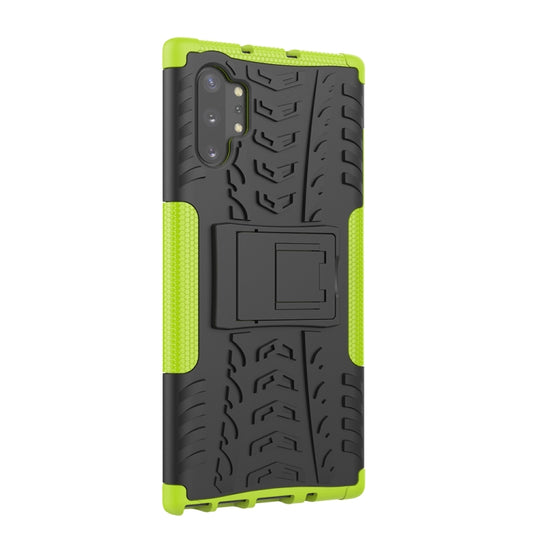 Tire Texture TPU + PC Shockproof Case with Holder, For Galaxy Note 10 Plus