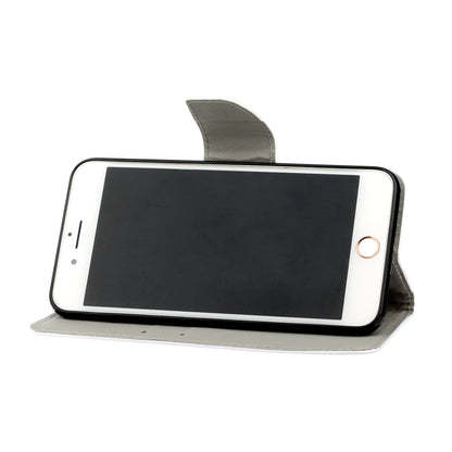 Painted Pattern Horizontal Flip Leathe Case, For iPhone 6, For iPhone 6 Plus, For iPhone 7 Plus