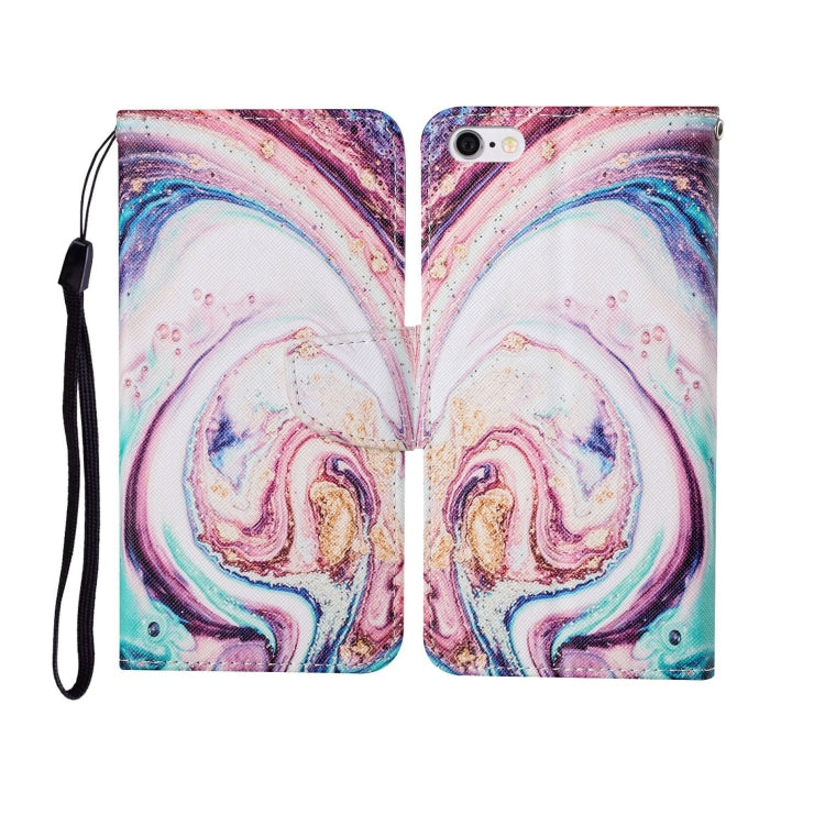 Painted Pattern Horizontal Flip Leathe Case, For iPhone 6, For iPhone 6 Plus, For iPhone 7 Plus