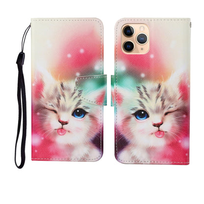 Painted Pattern Horizontal Flip Leathe Case, For iPhone 11, For iPhone 11 Pro, For iPhone 11 Pro Max