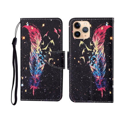 Painted Pattern Horizontal Flip Leathe Case, For iPhone 11, For iPhone 11 Pro, For iPhone 11 Pro Max