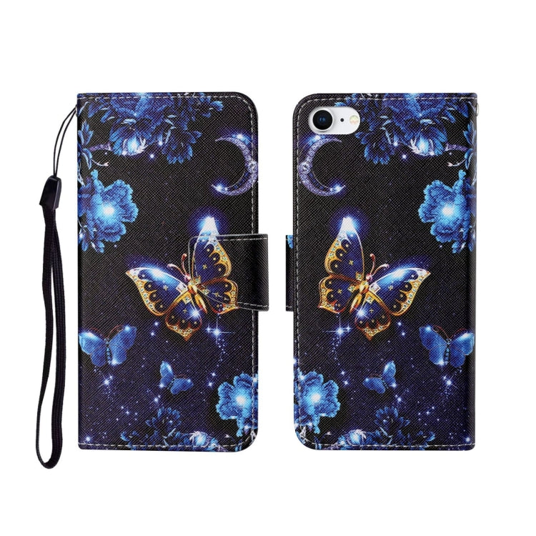 Painted Pattern Horizontal Flip Leathe Case, For iPhone SE (2020)/ 7 /8, For iPhone X, For iPhone XR