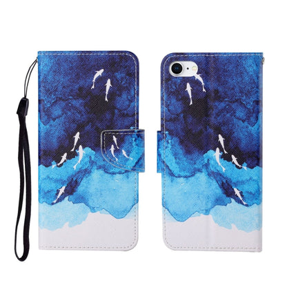 Painted Pattern Horizontal Flip Leathe Case, For iPhone SE (2020)/ 7 /8, For iPhone X, For iPhone XR