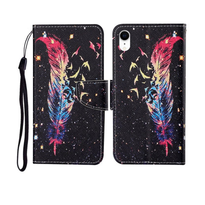 Painted Pattern Horizontal Flip Leathe Case, For iPhone SE (2020)/ 7 /8, For iPhone X, For iPhone XR