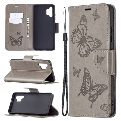 Two Butterflies Embossing Pattern Horizontal Flip Leather Case with Holder & Card Slot & Wallet & Lanyard, For LG K42, For Nokia C1 Plus, For Xiaomi Redmi Note 10 Pro, For Huawei P50, For Huawei P50 Pro, For Samsung Galaxy A32 4G