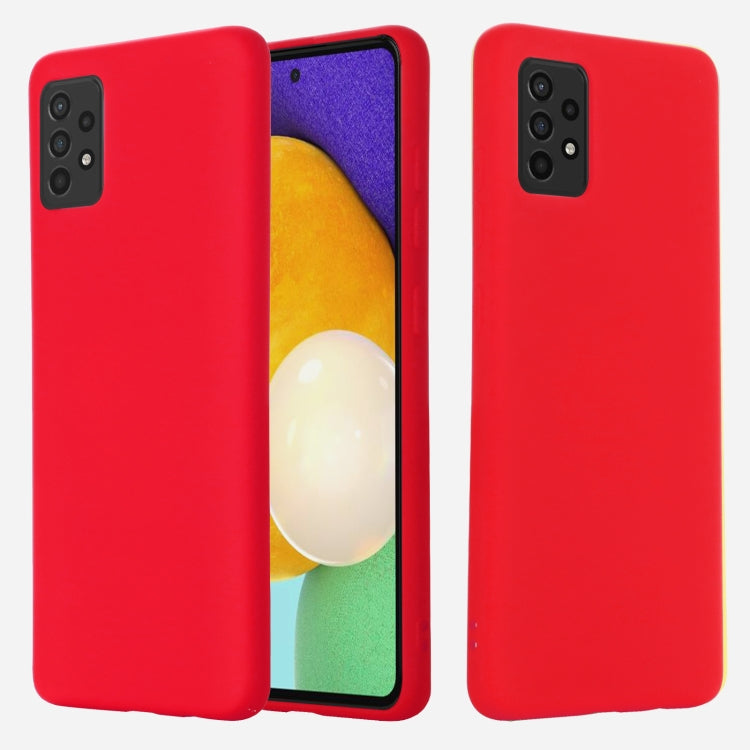 Pure Color Liquid Silicone Shockproof Full Coverage Case, For Samsung A52 5G / 4G, For Samsung A72 5G / 4G
