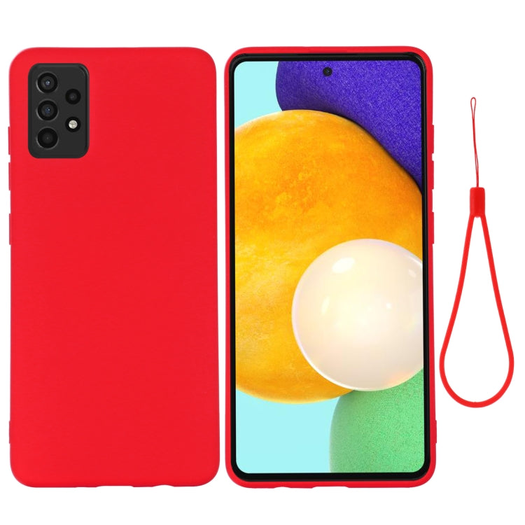 Pure Color Liquid Silicone Shockproof Full Coverage Case, For Samsung A52 5G / 4G, For Samsung A72 5G / 4G