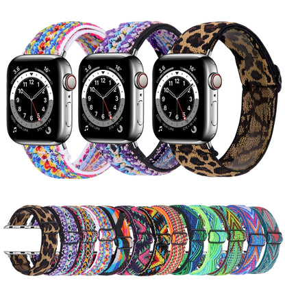 Elastic Watch Strap, For Apple Watch Series 7 45mm / 6 & SE & 5 & 4 44mm / 3 & 2 & 1 42mm, For Apple Watch Series 7 41mm / 6 & SE & 5 & 4 40mm / 3 & 2 & 1 38mm, For Apple Watch Apple Watch Series 7 45mm / 6 & SE & 5 & 4 44mm / 3 & 2 & 1 42mm           ...
