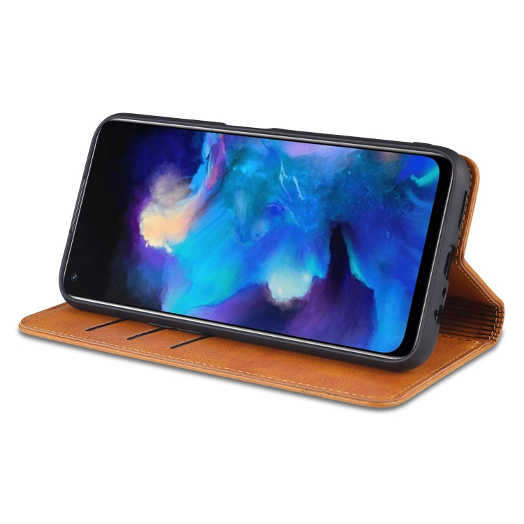 AZNS Magnetic Calf Texture Horizontal Flip Leather Case with Card Slots & Holder & Wallet, For OPPO A93 (5G), For OPPO A74 (5G), For Xiaomi Redmi K40, For Xiaomi Redmi K40 Pro, For Xiaomi Poco F3, For Samsung Galaxy A32 4G