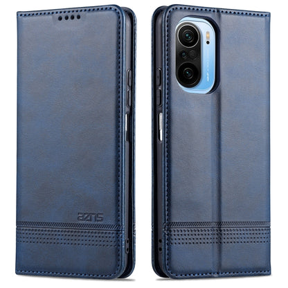 AZNS Magnetic Calf Texture Horizontal Flip Leather Case with Card Slots & Holder & Wallet, For OPPO A93 (5G), For OPPO A74 (5G), For Xiaomi Redmi K40, For Xiaomi Redmi K40 Pro, For Xiaomi Poco F3, For Samsung Galaxy A32 4G
