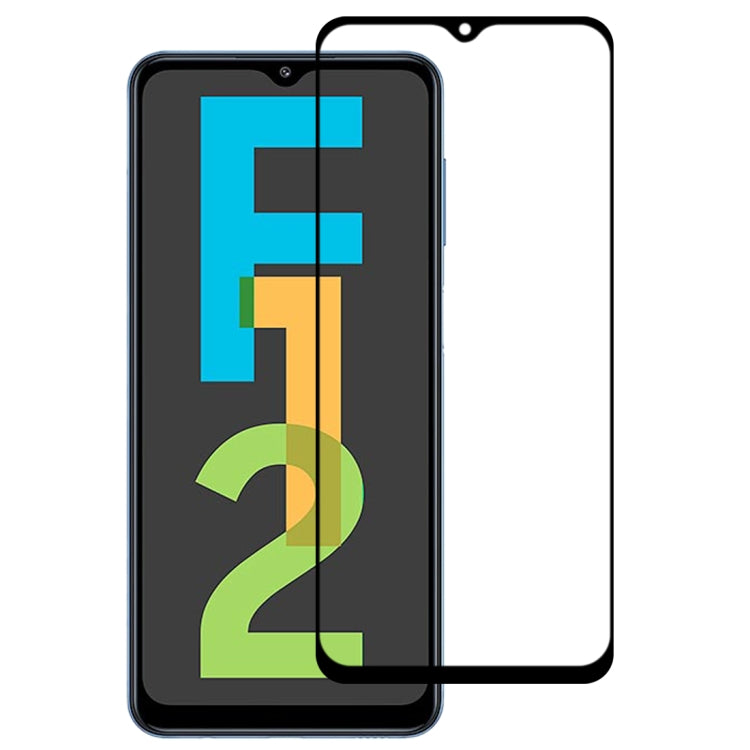 Full Glue Full Screen Tempered Glass Film, For Samsung Galaxy F12 (1 PCS), For Samsung Galaxy F02s (1 PCS), For Samsung Galaxy Quantum 2 (1 PCS)