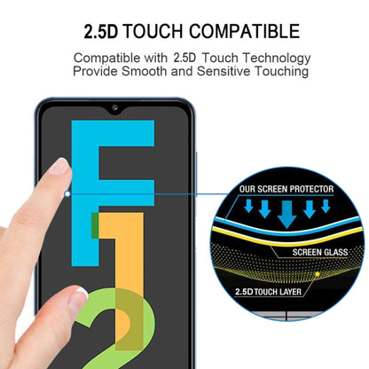 Full Glue Full Screen Tempered Glass Film, For Samsung Galaxy F12 (1 PCS), For Samsung Galaxy F02s (1 PCS), For Samsung Galaxy Quantum 2 (1 PCS)