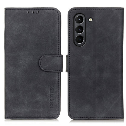 KHAZNEH Retro Texture PU + TPU Horizontal Flip Leather Case with Holder & Card Slots & Wallet, For Samsung Galaxy S21 FE