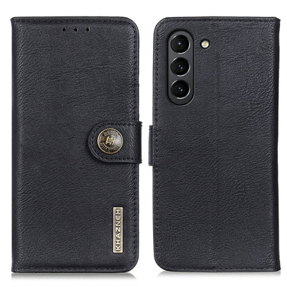 KHAZNEH Cowhide Texture Horizontal Flip Leather Case with Holder & Card Slots & Wallet, For Samsung Galaxy S21 FE