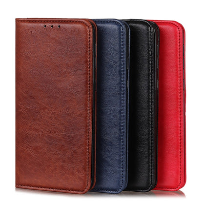 Magnetic Crazy Horse Texture Horizontal Flip Leather Case with Holder & Card Slots & Wallet, For Samsung Galaxy S21 FE