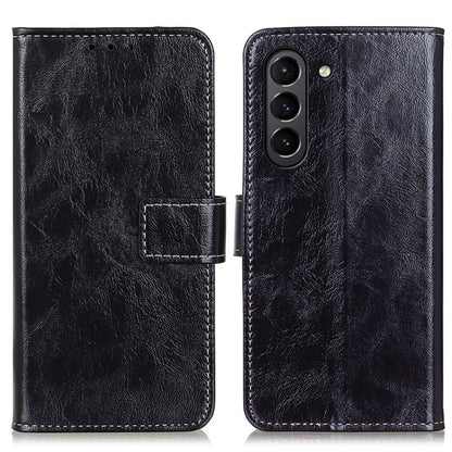 Retro Crazy Horse Texture Horizontal Flip Leather Case with Holder & Card Slots & Photo Frame & Wallet, For Samsung Galaxy S21 FE