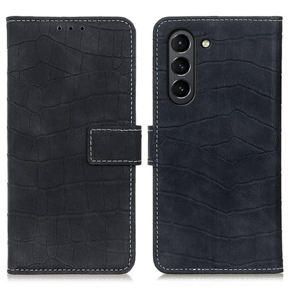 Crocodile Texture Horizontal Flip Leather Case with Holder & Card Slots & Wallet, For Samsung Galaxy S21 FE
