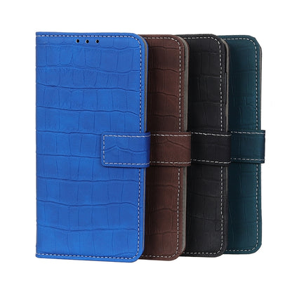 Crocodile Texture Horizontal Flip Leather Case with Holder & Card Slots & Wallet, For Samsung Galaxy S21 FE
