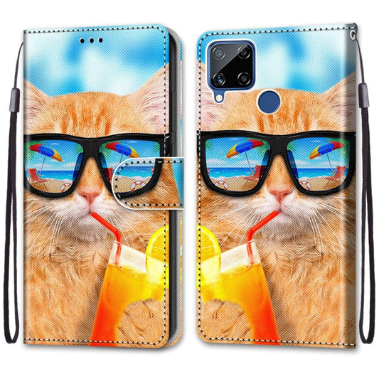 Coloured Drawing Cross Texture Horizontal Flip PU Leather Case with Holder & Card Slots & Wallet & Lanyard, For OPPO Realme C15 / C12 / C25 / 7i (Global) / Narzo 20 / 30A, For Nokia 5.4