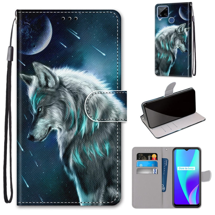 Coloured Drawing Cross Texture Horizontal Flip PU Leather Case with Holder & Card Slots & Wallet & Lanyard, For OPPO Realme C15 / C12 / C25 / 7i (Global) / Narzo 20 / 30A, For Nokia 5.4