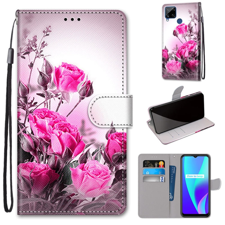 Coloured Drawing Cross Texture Horizontal Flip PU Leather Case with Holder & Card Slots & Wallet & Lanyard, For OPPO Realme C15 / C12 / C25 / 7i (Global) / Narzo 20 / 30A, For Nokia 5.4
