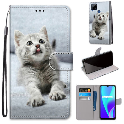Coloured Drawing Cross Texture Horizontal Flip PU Leather Case with Holder & Card Slots & Wallet & Lanyard, For OPPO Realme C15 / C12 / C25 / 7i (Global) / Narzo 20 / 30A, For Nokia 5.4