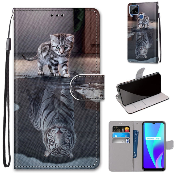 Coloured Drawing Cross Texture Horizontal Flip PU Leather Case with Holder & Card Slots & Wallet & Lanyard, For OPPO Realme C15 / C12 / C25 / 7i (Global) / Narzo 20 / 30A, For Nokia 5.4