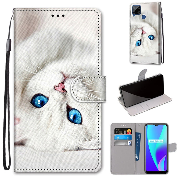 Coloured Drawing Cross Texture Horizontal Flip PU Leather Case with Holder & Card Slots & Wallet & Lanyard, For OPPO Realme C15 / C12 / C25 / 7i (Global) / Narzo 20 / 30A, For Nokia 5.4