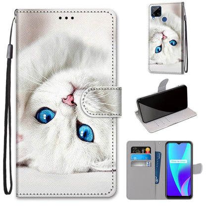 Coloured Drawing Cross Texture Horizontal Flip PU Leather Case with Holder & Card Slots & Wallet & Lanyard, For OPPO Realme C15 / C12 / C25 / 7i (Global) / Narzo 20 / 30A, For Nokia 5.4