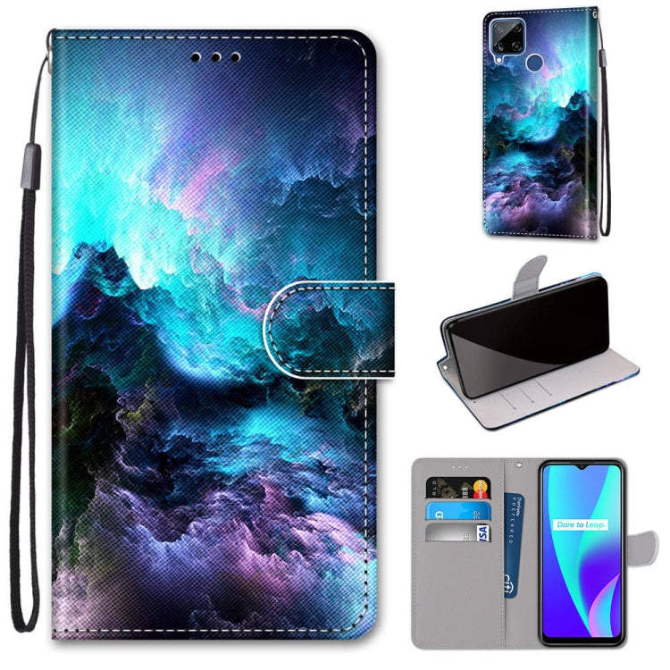 Coloured Drawing Cross Texture Horizontal Flip PU Leather Case with Holder & Card Slots & Wallet & Lanyard, For OPPO Realme C15 / C12 / C25 / 7i (Global) / Narzo 20 / 30A, For Nokia 5.4