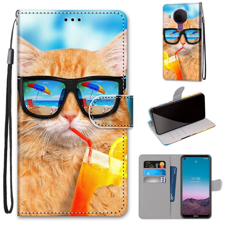 Coloured Drawing Cross Texture Horizontal Flip PU Leather Case with Holder & Card Slots & Wallet & Lanyard, For OPPO Realme C15 / C12 / C25 / 7i (Global) / Narzo 20 / 30A, For Nokia 5.4