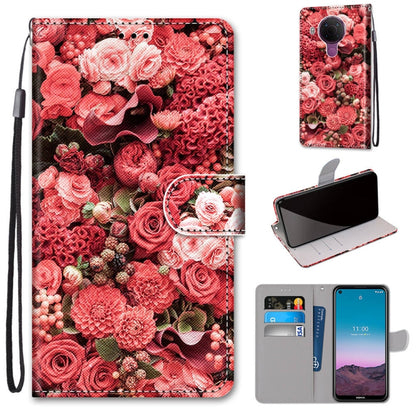 Coloured Drawing Cross Texture Horizontal Flip PU Leather Case with Holder & Card Slots & Wallet & Lanyard, For OPPO Realme C15 / C12 / C25 / 7i (Global) / Narzo 20 / 30A, For Nokia 5.4