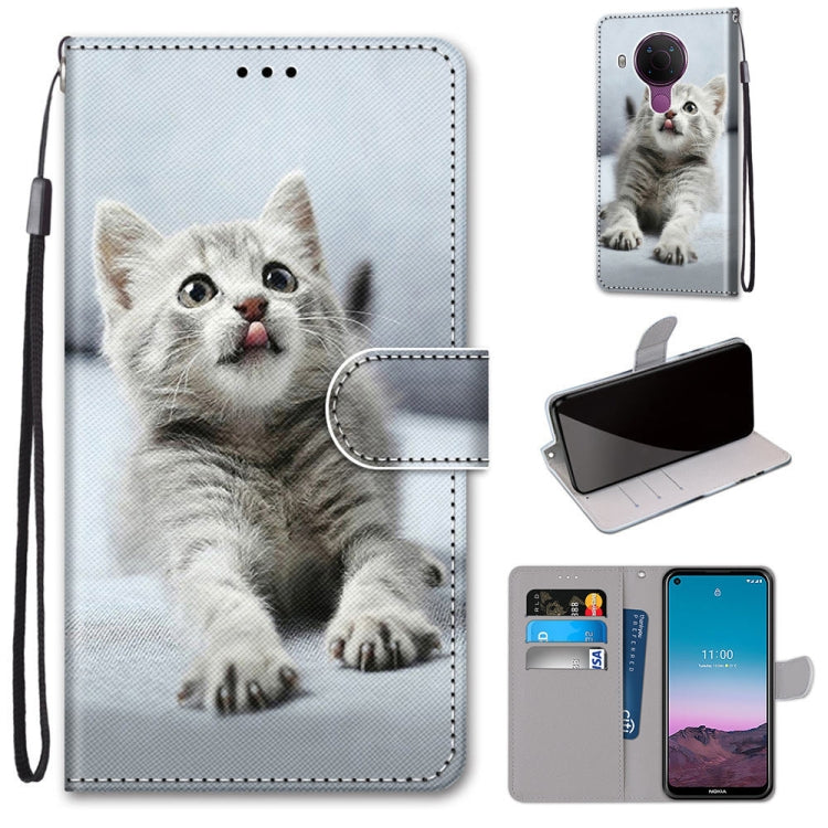 Coloured Drawing Cross Texture Horizontal Flip PU Leather Case with Holder & Card Slots & Wallet & Lanyard, For OPPO Realme C15 / C12 / C25 / 7i (Global) / Narzo 20 / 30A, For Nokia 5.4
