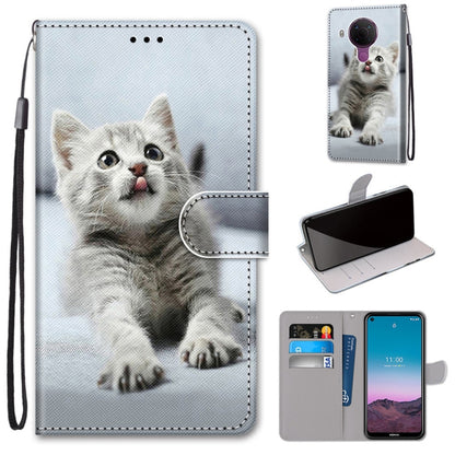 Coloured Drawing Cross Texture Horizontal Flip PU Leather Case with Holder & Card Slots & Wallet & Lanyard, For OPPO Realme C15 / C12 / C25 / 7i (Global) / Narzo 20 / 30A, For Nokia 5.4