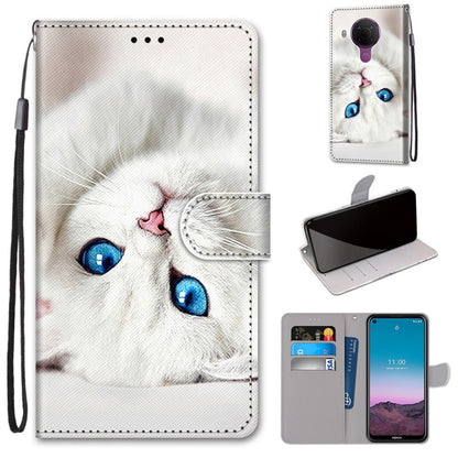 Coloured Drawing Cross Texture Horizontal Flip PU Leather Case with Holder & Card Slots & Wallet & Lanyard, For OPPO Realme C15 / C12 / C25 / 7i (Global) / Narzo 20 / 30A, For Nokia 5.4
