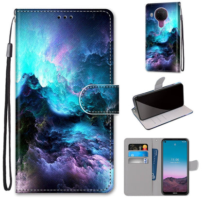 Coloured Drawing Cross Texture Horizontal Flip PU Leather Case with Holder & Card Slots & Wallet & Lanyard, For OPPO Realme C15 / C12 / C25 / 7i (Global) / Narzo 20 / 30A, For Nokia 5.4