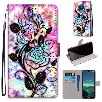 Coloured Drawing Cross Texture Horizontal Flip PU Leather Case with Holder & Card Slots & Wallet & Lanyard, For Nokia 1.4, For Xiaomi Redmi K40 / K40 Pro / K40 Pro+ / Mi 11i / Poco F3