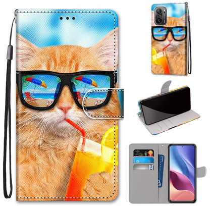 Coloured Drawing Cross Texture Horizontal Flip PU Leather Case with Holder & Card Slots & Wallet & Lanyard, For Nokia 1.4, For Xiaomi Redmi K40 / K40 Pro / K40 Pro+ / Mi 11i / Poco F3