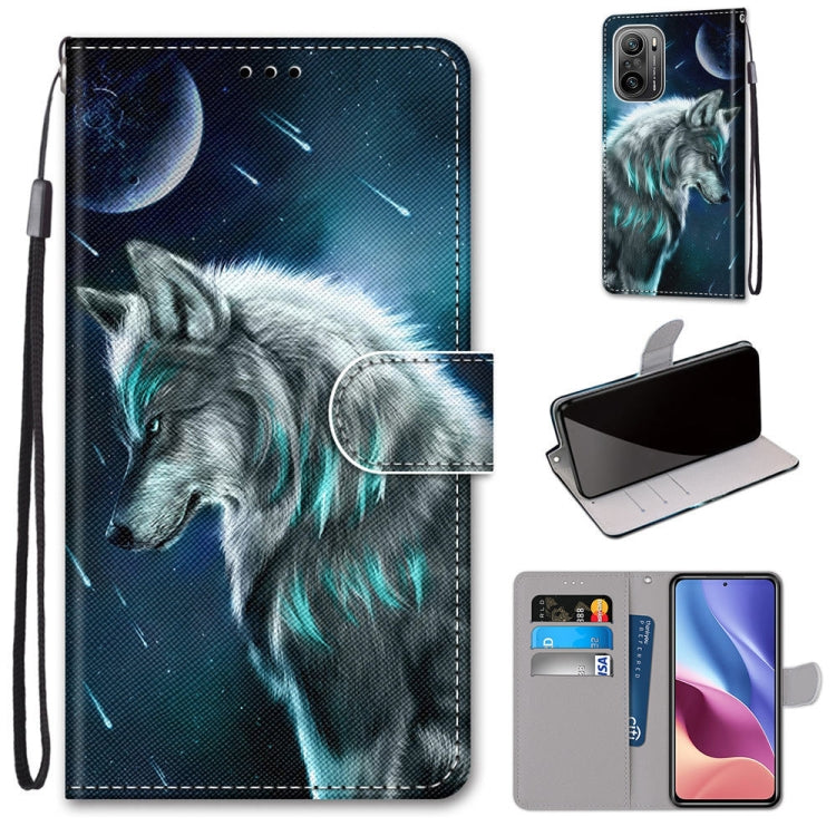 Coloured Drawing Cross Texture Horizontal Flip PU Leather Case with Holder & Card Slots & Wallet & Lanyard, For Nokia 1.4, For Xiaomi Redmi K40 / K40 Pro / K40 Pro+ / Mi 11i / Poco F3