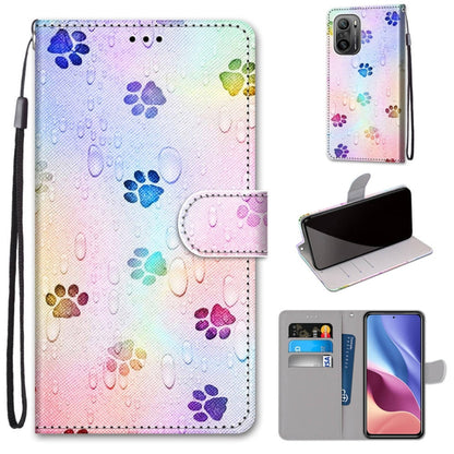 Coloured Drawing Cross Texture Horizontal Flip PU Leather Case with Holder & Card Slots & Wallet & Lanyard, For Nokia 1.4, For Xiaomi Redmi K40 / K40 Pro / K40 Pro+ / Mi 11i / Poco F3