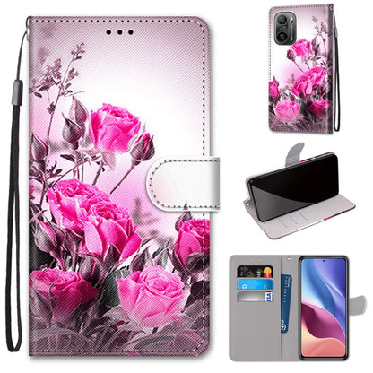 Coloured Drawing Cross Texture Horizontal Flip PU Leather Case with Holder & Card Slots & Wallet & Lanyard, For Nokia 1.4, For Xiaomi Redmi K40 / K40 Pro / K40 Pro+ / Mi 11i / Poco F3