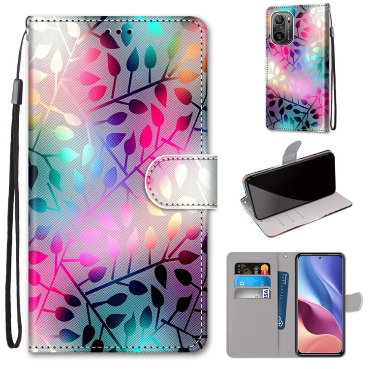 Coloured Drawing Cross Texture Horizontal Flip PU Leather Case with Holder & Card Slots & Wallet & Lanyard, For Nokia 1.4, For Xiaomi Redmi K40 / K40 Pro / K40 Pro+ / Mi 11i / Poco F3