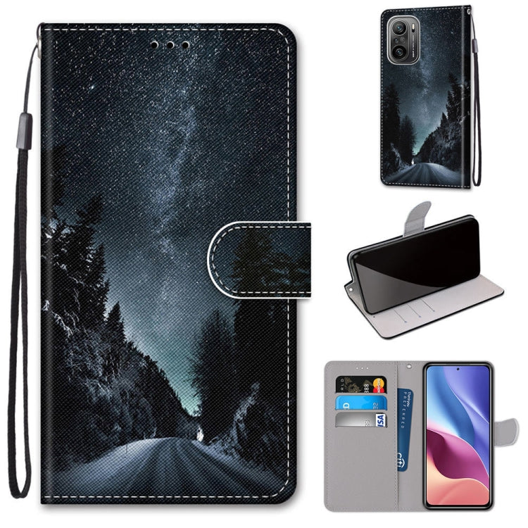 Coloured Drawing Cross Texture Horizontal Flip PU Leather Case with Holder & Card Slots & Wallet & Lanyard, For Nokia 1.4, For Xiaomi Redmi K40 / K40 Pro / K40 Pro+ / Mi 11i / Poco F3