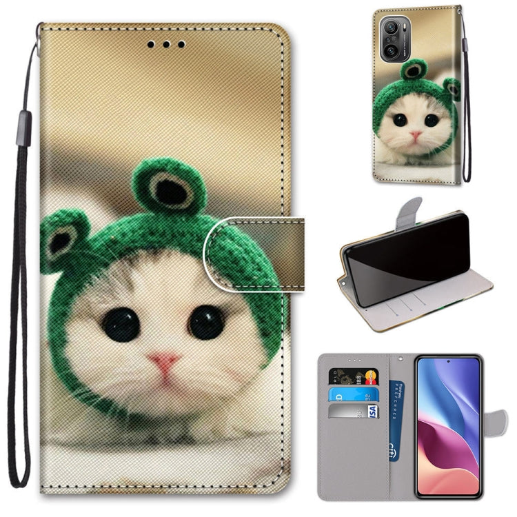 Coloured Drawing Cross Texture Horizontal Flip PU Leather Case with Holder & Card Slots & Wallet & Lanyard, For Nokia 1.4, For Xiaomi Redmi K40 / K40 Pro / K40 Pro+ / Mi 11i / Poco F3