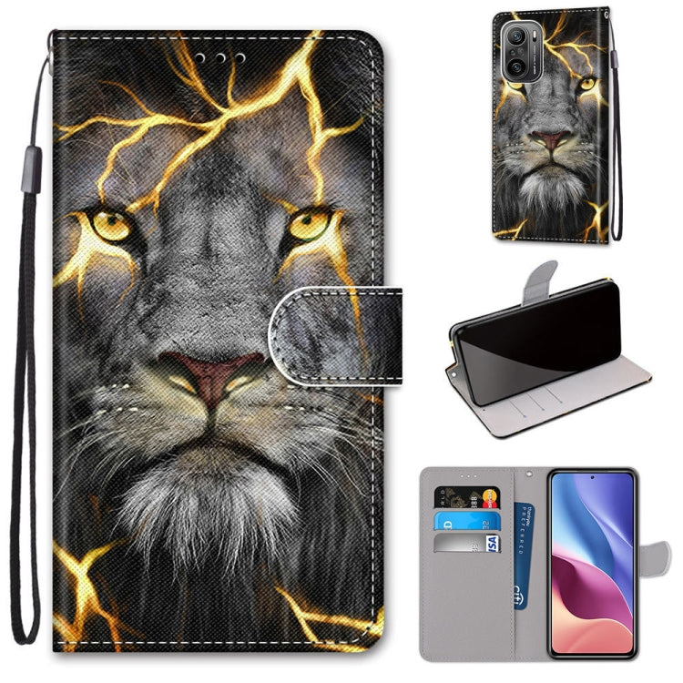 Coloured Drawing Cross Texture Horizontal Flip PU Leather Case with Holder & Card Slots & Wallet & Lanyard, For Nokia 1.4, For Xiaomi Redmi K40 / K40 Pro / K40 Pro+ / Mi 11i / Poco F3