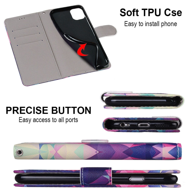 Coloured Drawing Cross Texture Horizontal Flip PU Leather Case with Holder & Card Slots & Wallet & Lanyard, For Xiaomi Redmi Note 10 Pro Max / Note 10 Pro, For Samsung Galaxy A32 4G / A32 Lite