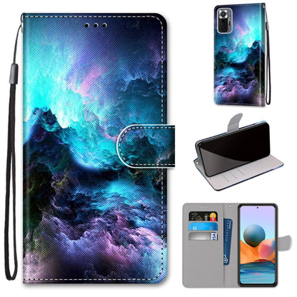Coloured Drawing Cross Texture Horizontal Flip PU Leather Case with Holder & Card Slots & Wallet & Lanyard, For Xiaomi Redmi Note 10 Pro Max / Note 10 Pro, For Samsung Galaxy A32 4G / A32 Lite